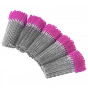 Cuttte 250pcs Disposable Eyelash Brush, Crystal Spoolie Brushes Mascara Brushes Wands Eyebrow Brush for Eyelash Extensions(Color: Crystal Black Rose Red) 