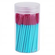 Cuttte 100pcs Disposable Eyebrow Brushes with Container